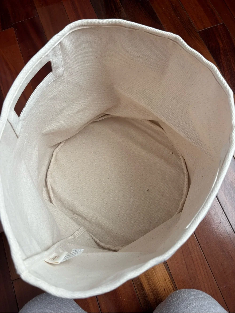 crane baby woodland animal neutral cotton basket